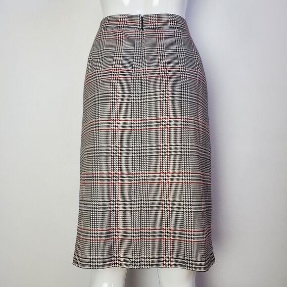 NEW 1. State Black Plaid Pencil Skirt - Picture 3 of 12